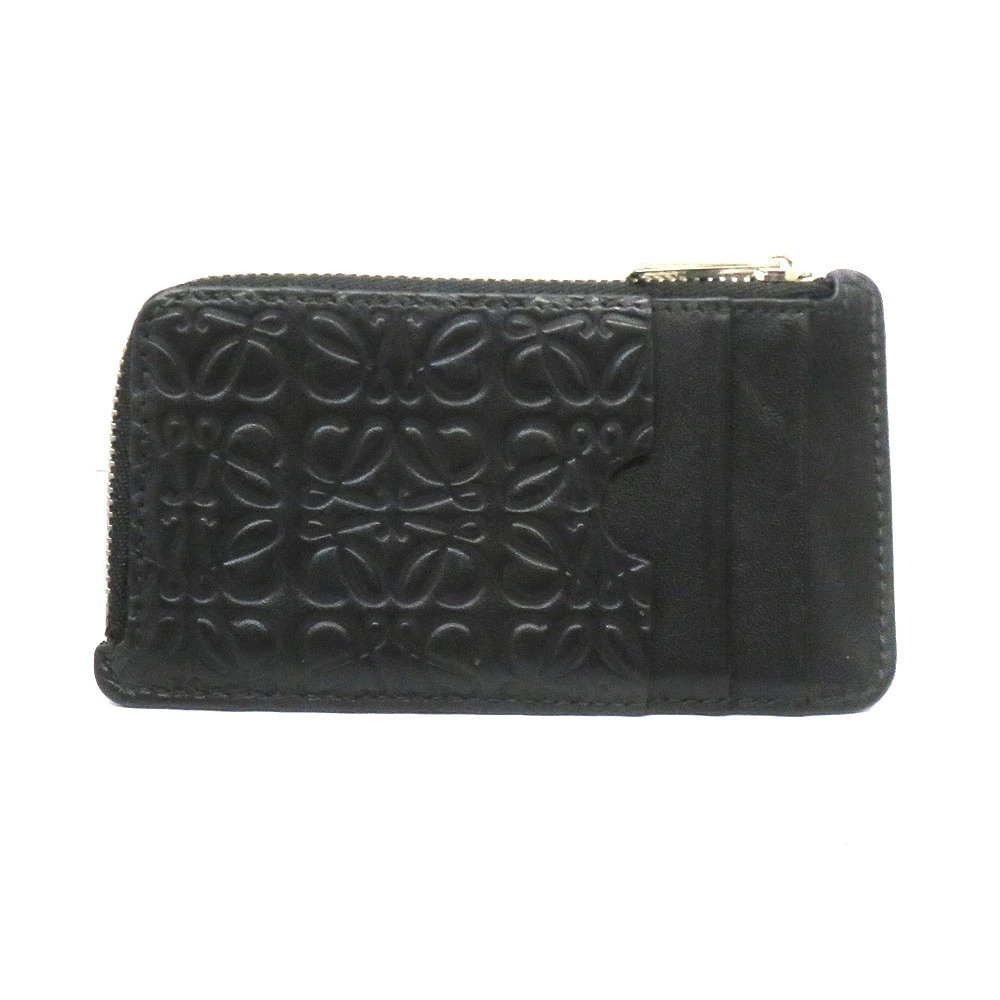 Loewe coin Card Case Wallet Repeat Anagram black